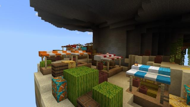 Screenshot of the Minecraft Bedrock Marketplace product Spiral Parkour created by Fall Studios.