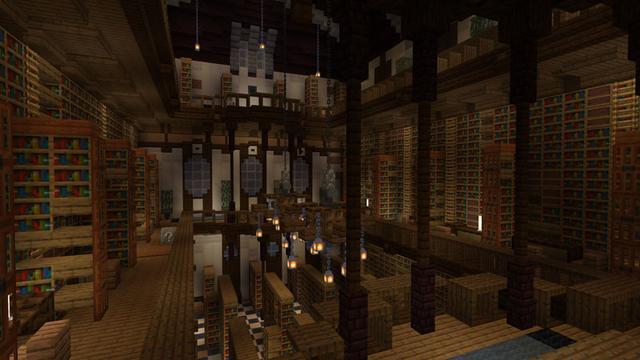 Screenshot of the Minecraft Bedrock Marketplace product Spooky Mansion: Lucky Blocks created by Fall Studios.