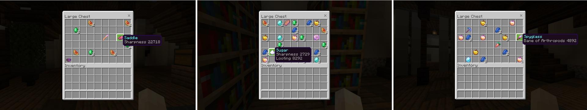 Panorama of the Minecraft Bedrock Marketplace product Strange Weapons created by Fall Studios.