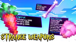Thumbnail of the Minecraft Bedrock Marketplace product Seltsame Waffen created by Fall Studios.