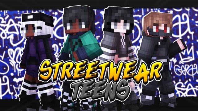 Thumbnail of the Minecraft Bedrock Marketplace product Streetwear Teens created by Fall Studios.
