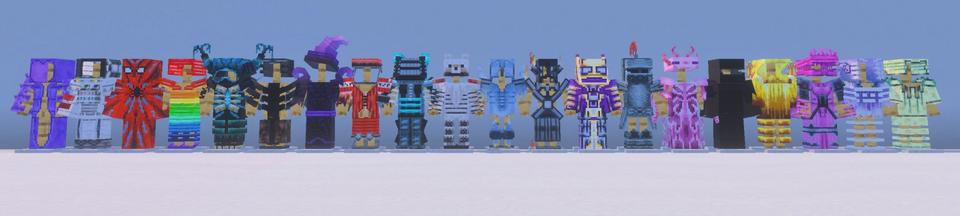 Panorama of the Minecraft Bedrock Marketplace product Structures, Armors & Weapons created by Fall Studios.