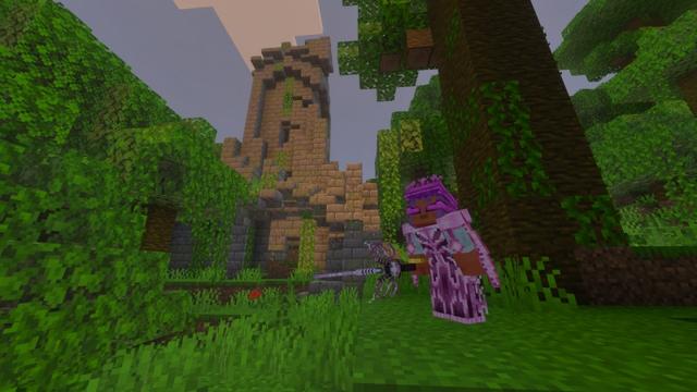 Screenshot of the Minecraft Bedrock Marketplace product Structures, Armors & Weapons created by Fall Studios.