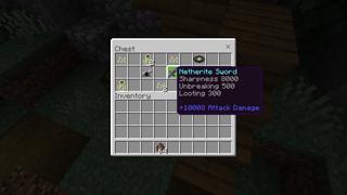 Screenshot of the Minecraft Bedrock Marketplace product Super Weapons created by Fall Studios.