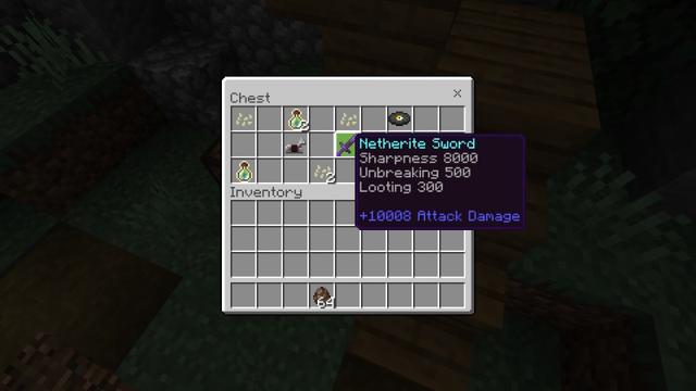 Screenshot of the Minecraft Bedrock Marketplace product Super Weapons created by Fall Studios.