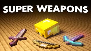 Thumbnail of the Minecraft Bedrock Marketplace product Super Weapons created by Fall Studios.