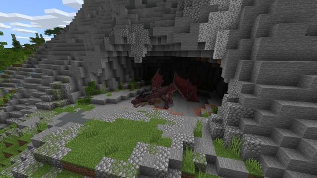 Screenshot of the Minecraft Bedrock Marketplace product The Last Dragons created by Fall Studios.