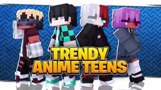 Thumbnail of the Minecraft Bedrock Marketplace product Trendy Anime Teens created by Fall Studios.