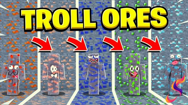 Thumbnail of the Minecraft Bedrock Marketplace product Troll Ores created by Fall Studios.