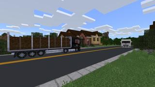 Screenshot of the Minecraft Bedrock Marketplace product Trucks 2 created by Fall Studios.