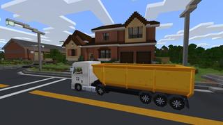 Screenshot of the Minecraft Bedrock Marketplace product Trucks 2 created by Fall Studios.