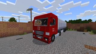 Screenshot of the Minecraft Bedrock Marketplace product Trucks 2 created by Fall Studios.