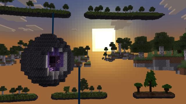 Screenshot of the Minecraft Bedrock Marketplace product Tryzz's Skyblock Adventure created by Fall Studios.