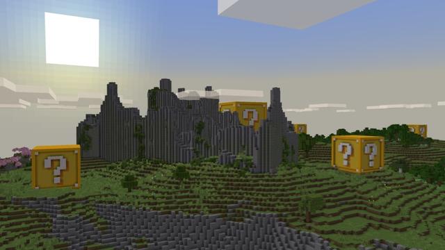 Screenshot of the Minecraft Bedrock Marketplace product Ultimate Lucky Blocks created by Fall Studios.