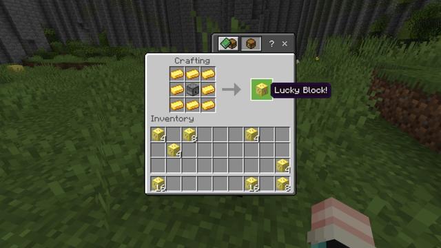 Screenshot of the Minecraft Bedrock Marketplace product Ultimate Lucky Blocks created by Fall Studios.