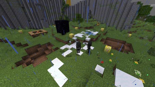 Screenshot of the Minecraft Bedrock Marketplace product Ultimate Lucky Blocks created by Fall Studios.