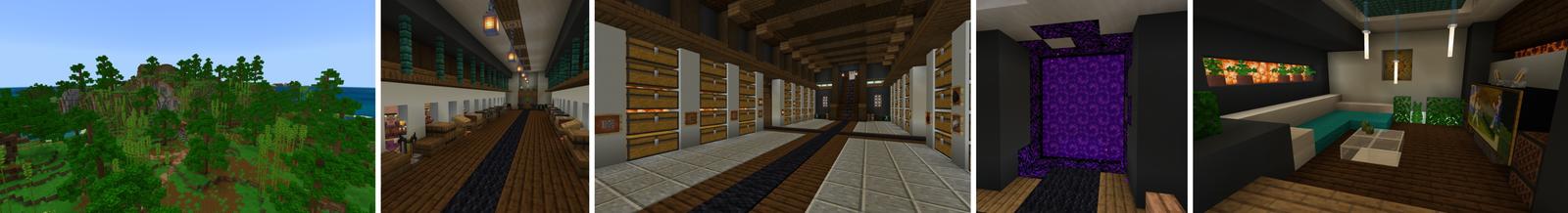 Panorama of the Minecraft Bedrock Marketplace product Ultimate Mountain Base created by Fall Studios.