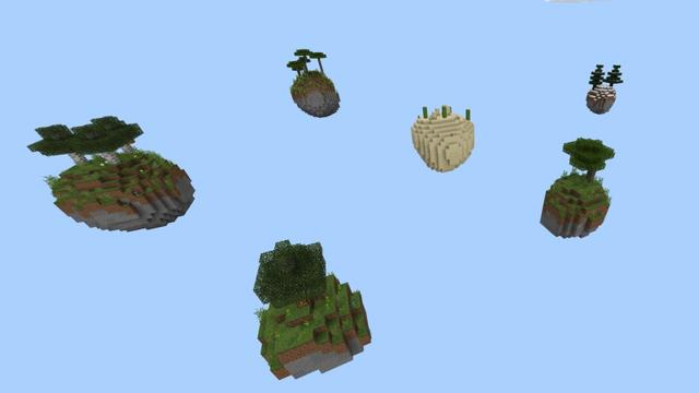Screenshot of the Minecraft Bedrock Marketplace product Ultimate Skyblock created by Fall Studios.