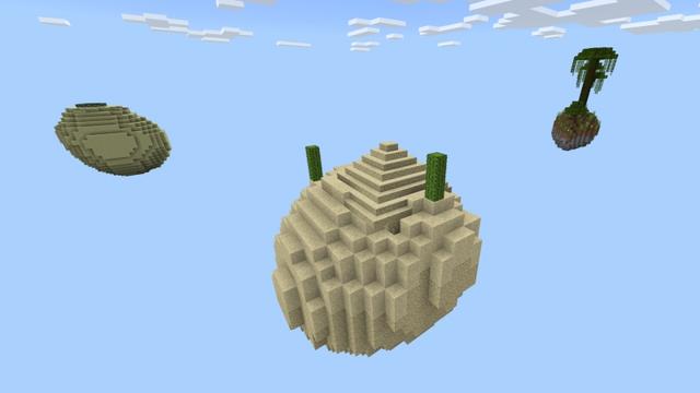 Screenshot of the Minecraft Bedrock Marketplace product Ultimate Skyblock created by Fall Studios.