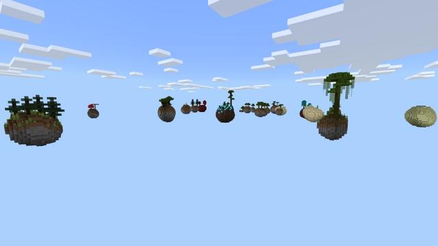 Screenshot of the Minecraft Bedrock Marketplace product Ultimate Skyblock created by Fall Studios.