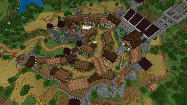 Villager Trading Castle by Fall Studios | CHUNK - Minecraft Bedrock ...
