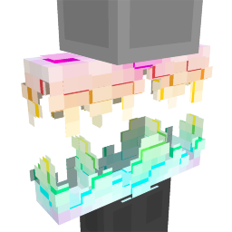 Thumbnail of the Minecraft Bedrock Marketplace product White Rainbow Glow Matrix Top created by Fall Studios.