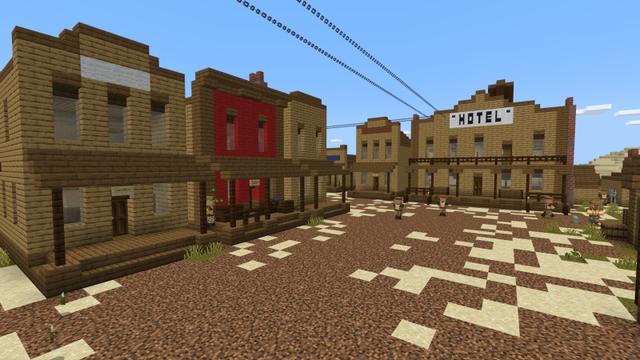 Screenshot of the Minecraft Bedrock Marketplace product Wild West created by Fall Studios.