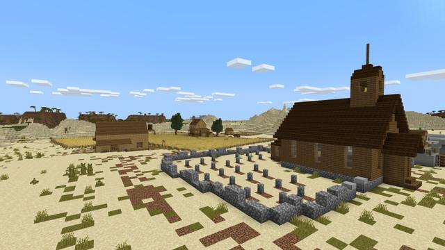 Screenshot of the Minecraft Bedrock Marketplace product Wild West created by Fall Studios.