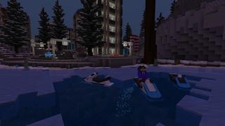Screenshot of the Minecraft Bedrock Marketplace product Winter City created by Fall Studios.