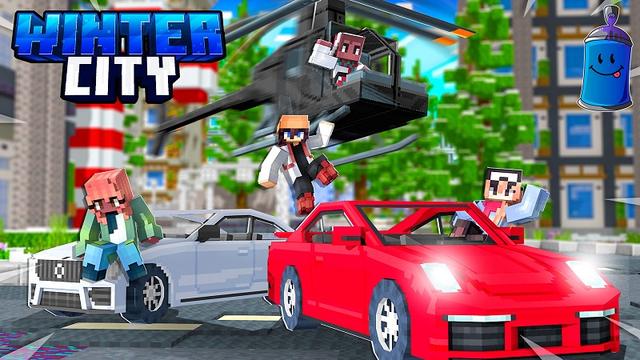 Thumbnail of the Minecraft Bedrock Marketplace product Cidade de inverno created by Fall Studios.