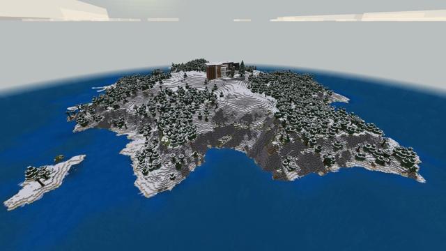 Screenshot of the Minecraft Bedrock Marketplace product Winter Hacker Base created by Fall Studios.