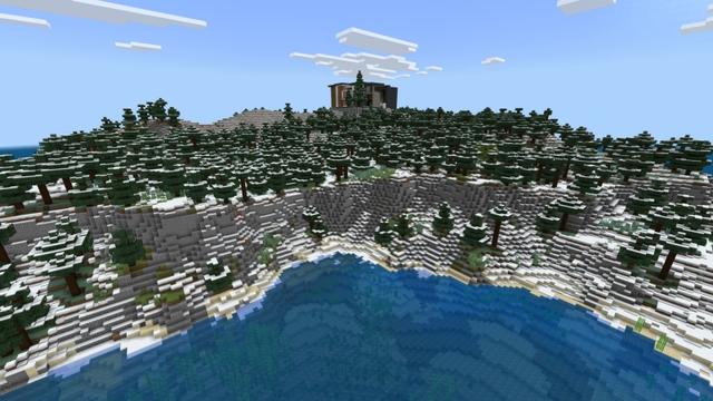 Screenshot of the Minecraft Bedrock Marketplace product Winter Hacker Base created by Fall Studios.