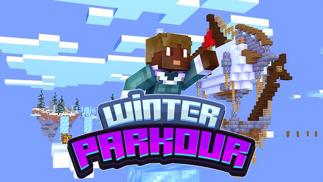 Thumbnail of the Minecraft Bedrock Marketplace product Winter Parkour created by Fall Studios.