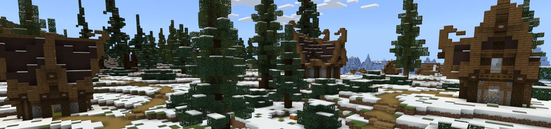 Panorama of the Minecraft Bedrock Marketplace product Winter Random Drops created by Fall Studios.