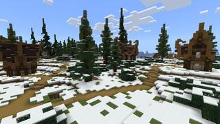 Screenshot of the Minecraft Bedrock Marketplace product Winter Random Drops created by Fall Studios.