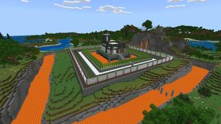 Screenshot of the Minecraft Bedrock Marketplace product World's Safest Mansion created by Fall Studios.