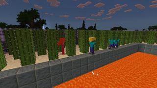 Screenshot of the Minecraft Bedrock Marketplace product World's Safest Mansion created by Fall Studios.