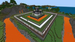 Screenshot of the Minecraft Bedrock Marketplace product World's Safest Mansion created by Fall Studios.