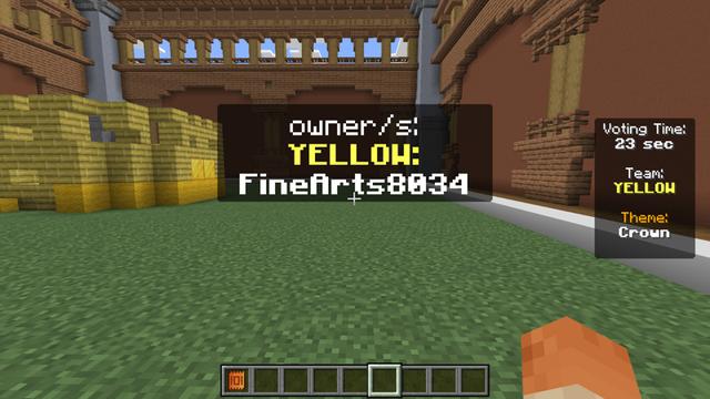 Screenshot of the Minecraft Bedrock Marketplace product Build Battle created by FineArts.