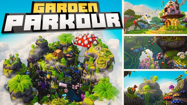 Thumbnail of the Minecraft Bedrock Marketplace product Garden Parkour created by FineArts.