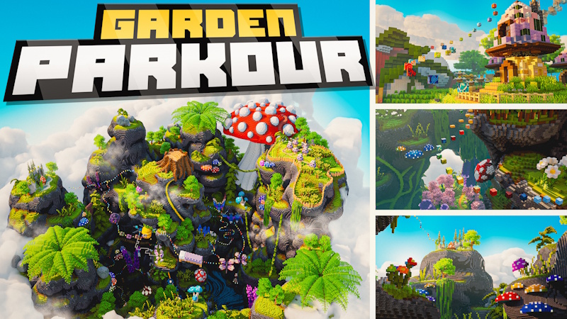 Thumbnail of the Minecraft Bedrock Marketplace product Parkour dans le jardin created by FineArts.