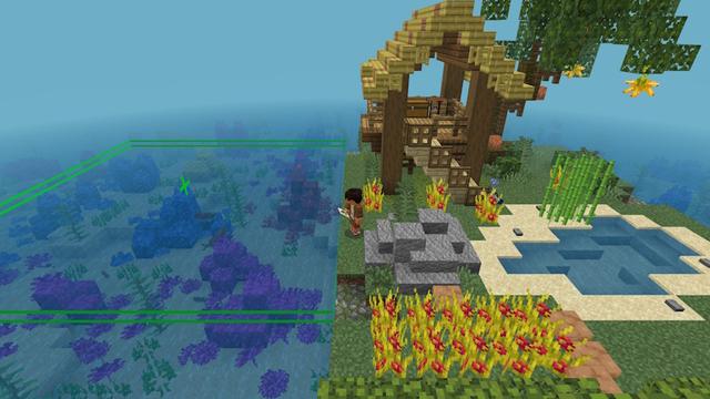 Screenshot of the Minecraft Bedrock Marketplace product Island Dimension created by FineArts.