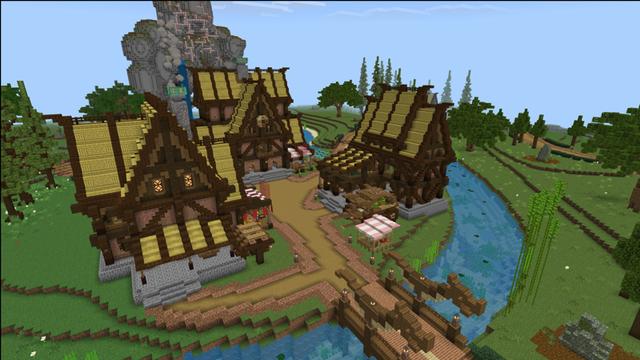 Screenshot of the Minecraft Bedrock Marketplace product Mountain's heart created by FineArts.