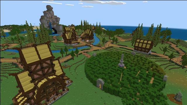 Screenshot of the Minecraft Bedrock Marketplace product Mountain's heart created by FineArts.
