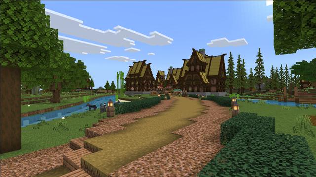 Screenshot of the Minecraft Bedrock Marketplace product Mountain's heart created by FineArts.