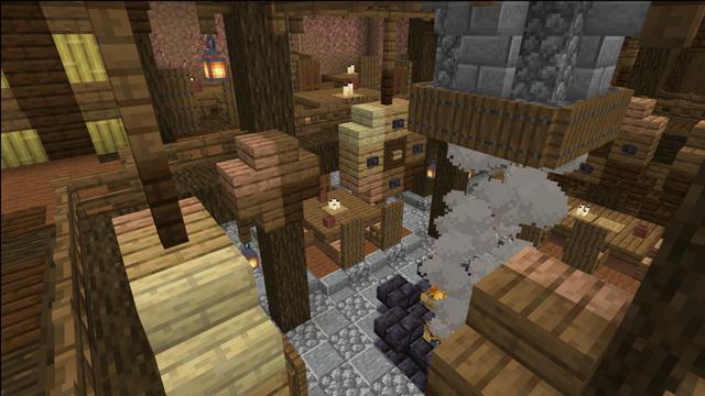 Screenshot of the Minecraft Bedrock Marketplace product Mountain's heart created by FineArts.