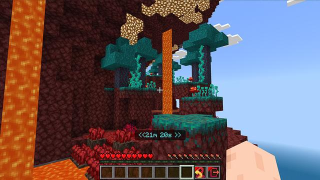 Screenshot of the Minecraft Bedrock Marketplace product Spiral Parkour created by FineArts.