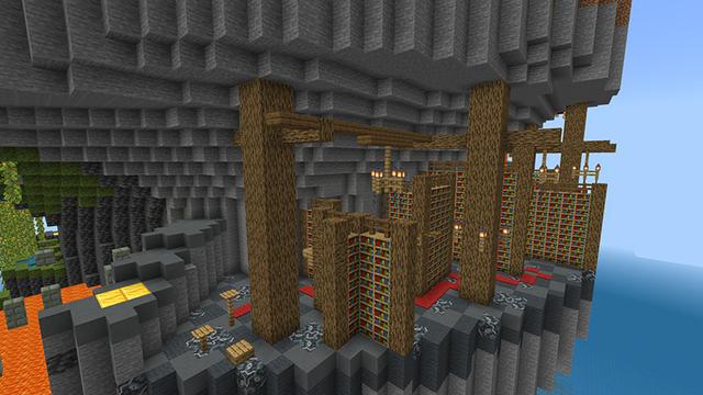 Screenshot of the Minecraft Bedrock Marketplace product Spiral Parkour created by FineArts.