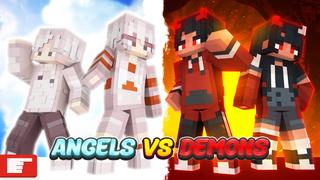 Thumbnail of the Minecraft Bedrock Marketplace product Angels vs Demons created by FingerMaps.