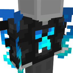 Thumbnail of the Minecraft Bedrock Marketplace product Blue Creeper Fire Hood created by FingerMaps.